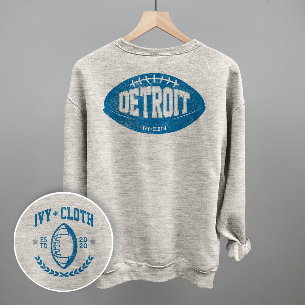 Detroit Football (Back Print) T-Shirts, Hoodie, Sweatshirt | RetroVerseTees.com (Image 3)