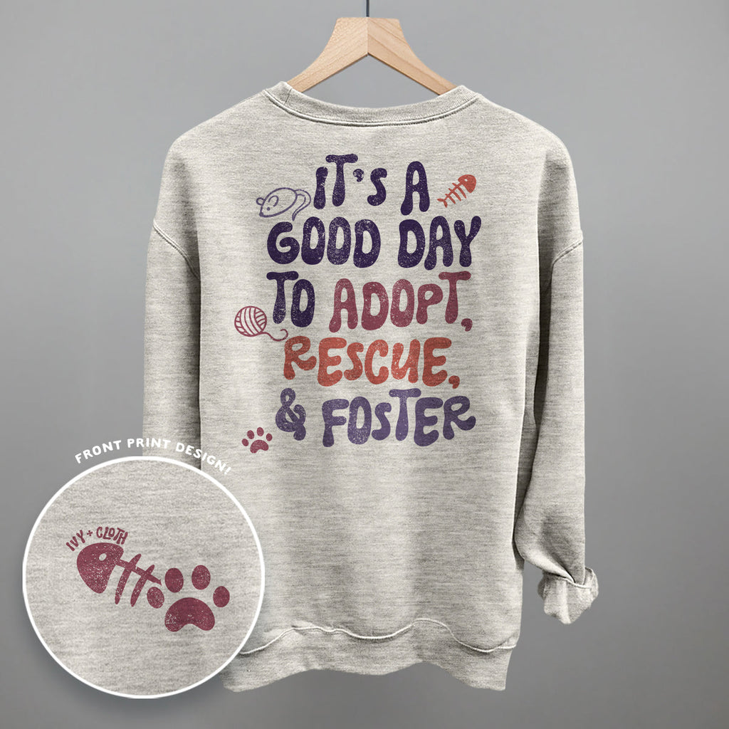 Adopt, Rescue, & Foster Cat (Back Print) T-Shirts, Hoodie, Sweatshirt | RetroVerseTees.com (Image 5)
