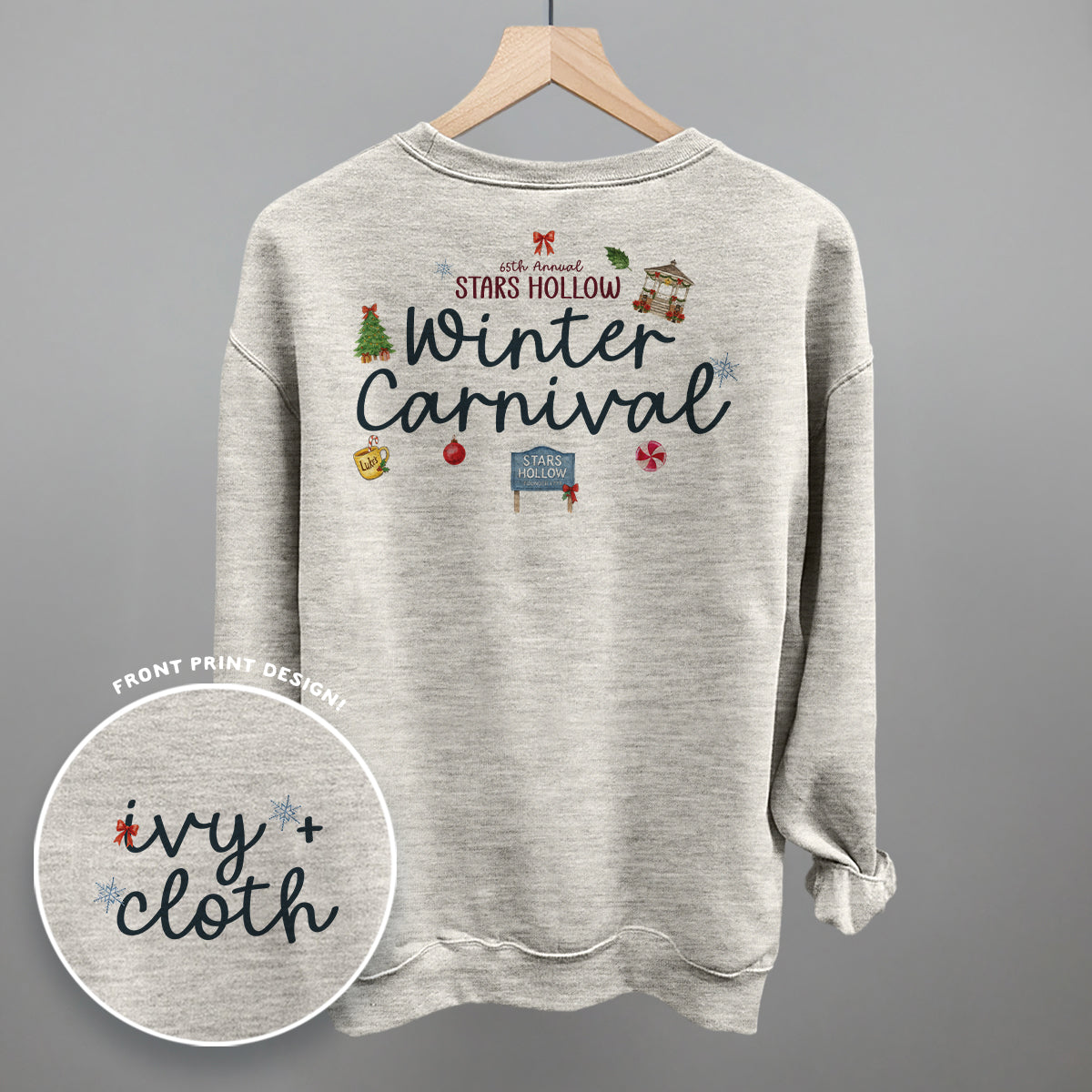 65th Annual Stars Hollow Winter Carnival (Back Print) T-Shirts, Hoodie, Sweatshirt | RetroVerseTees.com (Image 1)