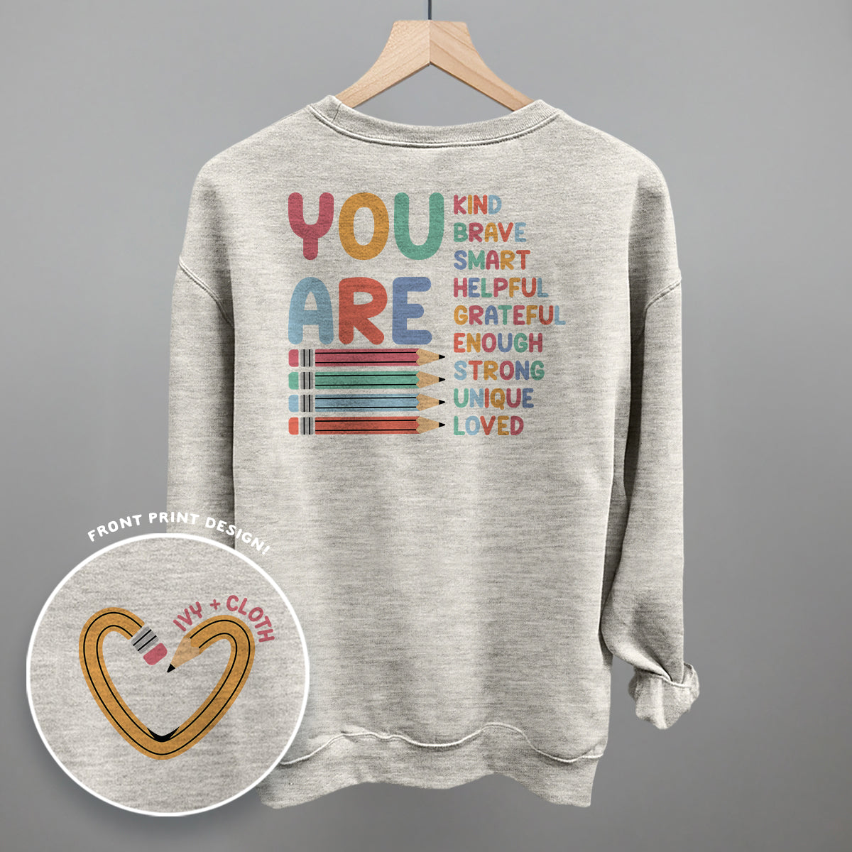 You Are (Teacher Affirmations) (Back Print) T-Shirts, Hoodie, Sweatshirt | RetroVerseTees.com (Image 3)