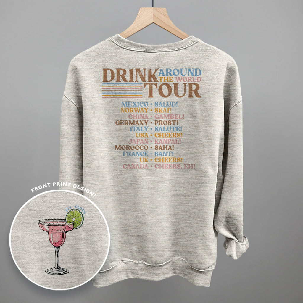 Drink Around The World Tour (Back Print) T-Shirts, Hoodie, Sweatshirt | RetroVerseTees.com (Image 4)