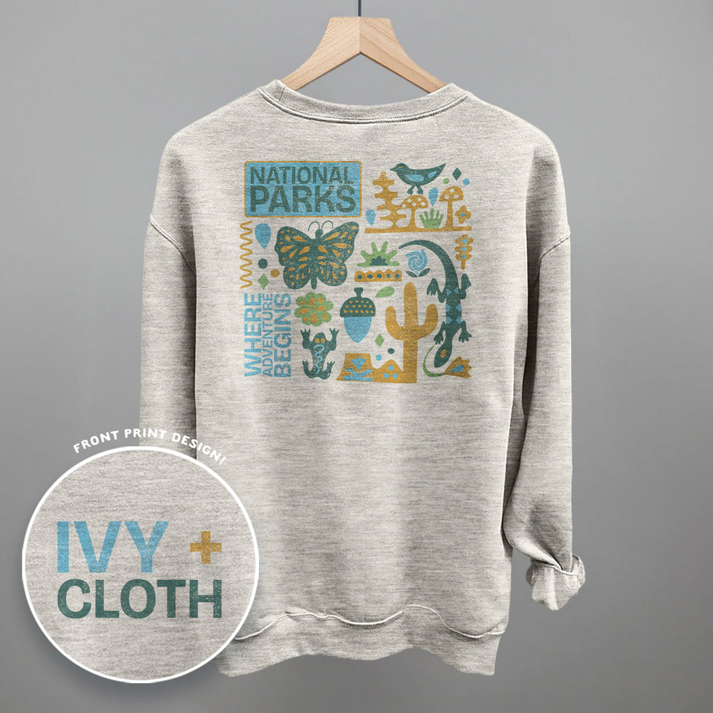 National Parks Doodles (Back Print) T-Shirts, Hoodie, Sweatshirt | RetroVerseTees.com (Image 4)