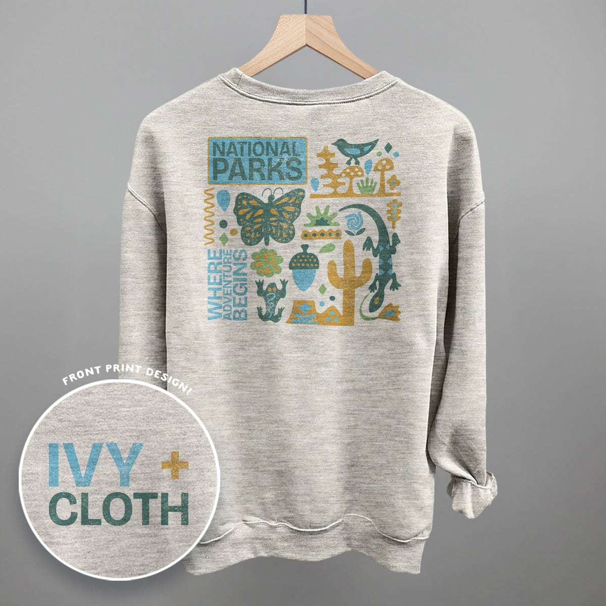 National Parks Doodles (Back Print) T-Shirts, Hoodie, Sweatshirt | RetroVerseTees.com (Image 4)