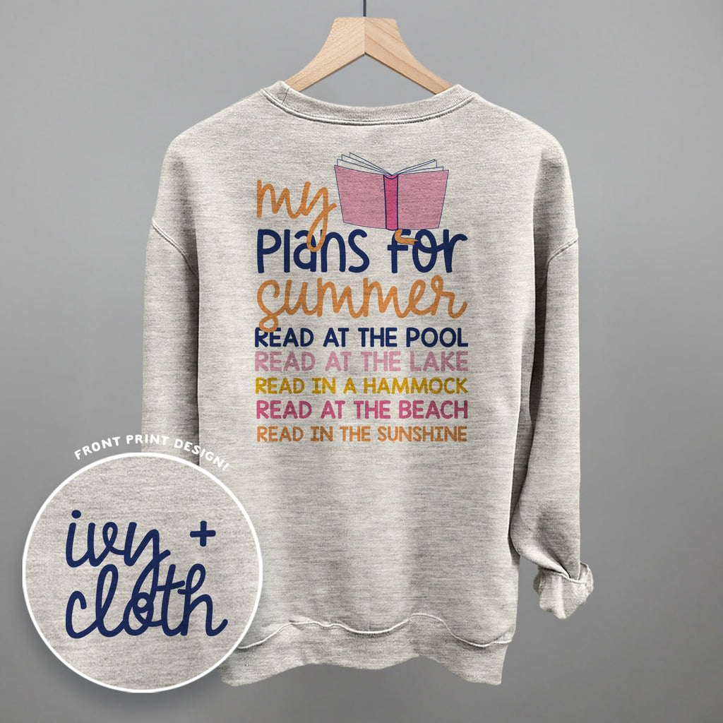 My Reading Plans For Summer (Back Print) T-Shirts, Hoodie, Sweatshirt | RetroVerseTees.com (Image 4)