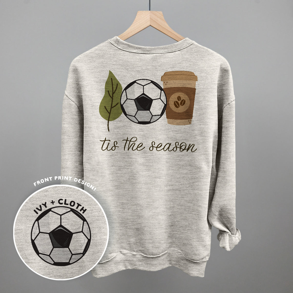 Tis The Season Soccer Doodle (Back Print) T-Shirts, Hoodie, Sweatshirt | RetroVerseTees.com (Image 4)