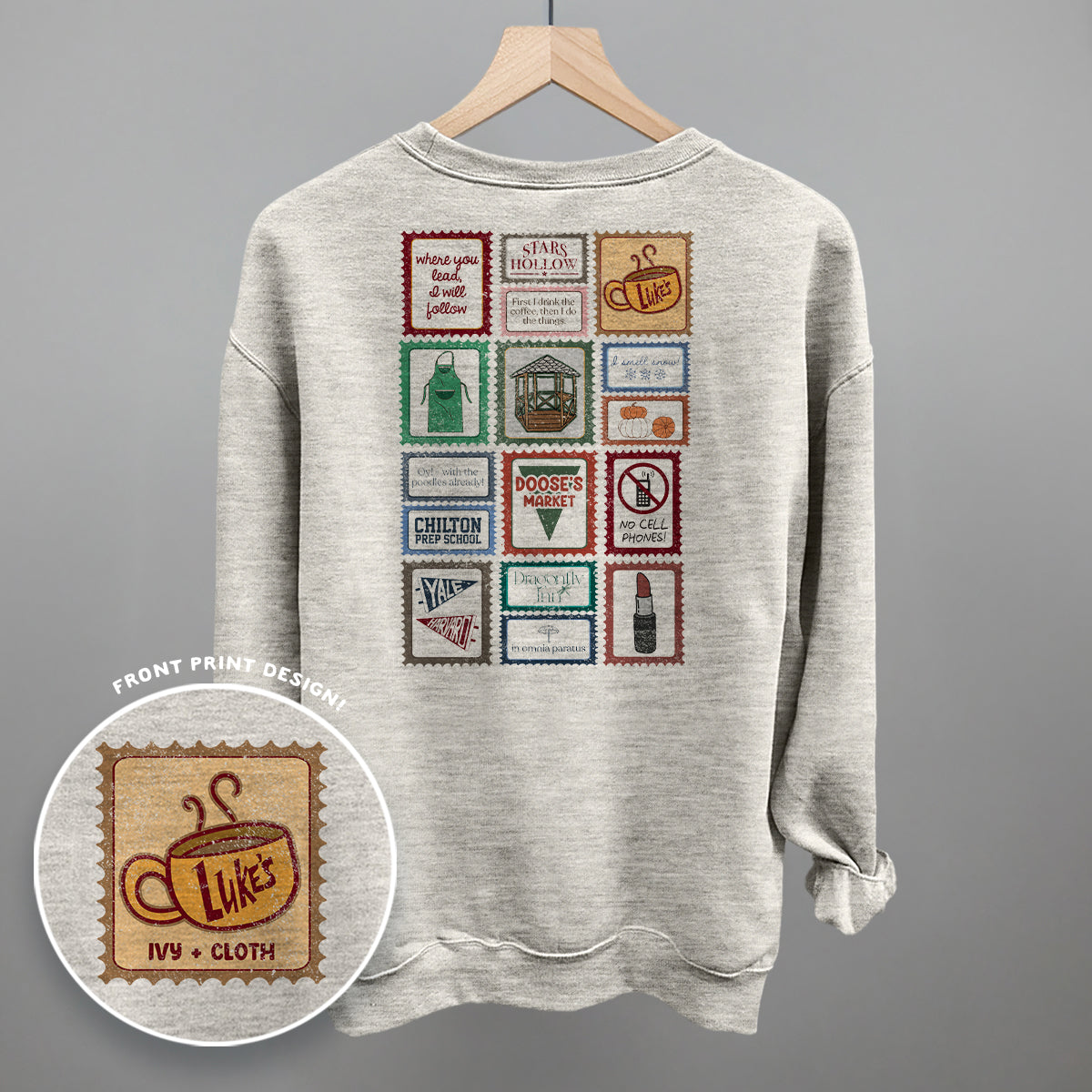Gilmore Girls Stamps (Back Print) T-Shirts, Hoodie, Sweatshirt | RetroVerseTees.com (Image 4)
