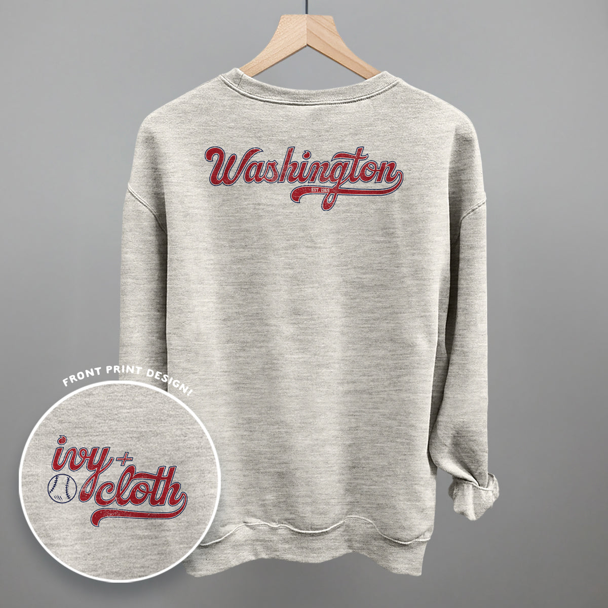 Washington Baseball (Back Print) T-Shirts, Hoodie, Sweatshirt | RetroVerseTees.com (Image 3)