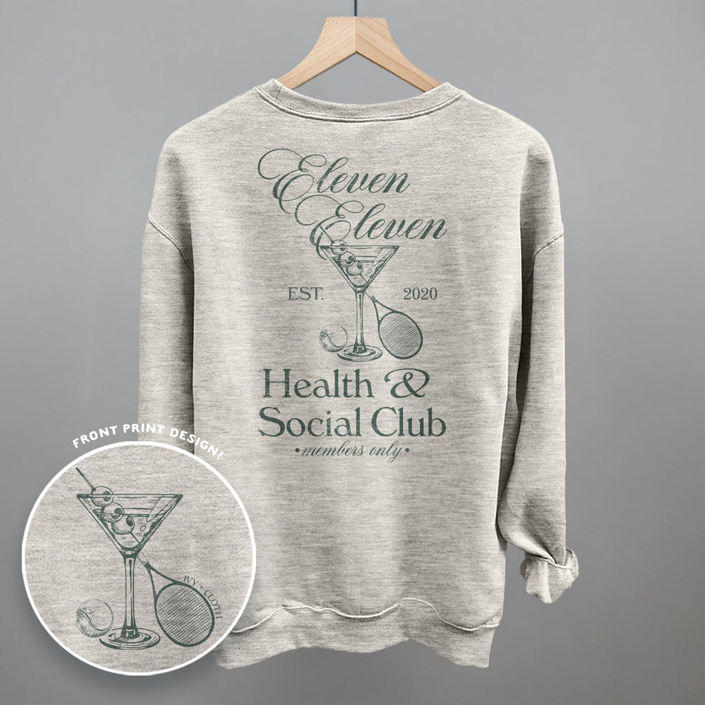 Health & Social Club (Back Print) T-Shirts, Hoodie, Sweatshirt | RetroVerseTees.com (Image 4)