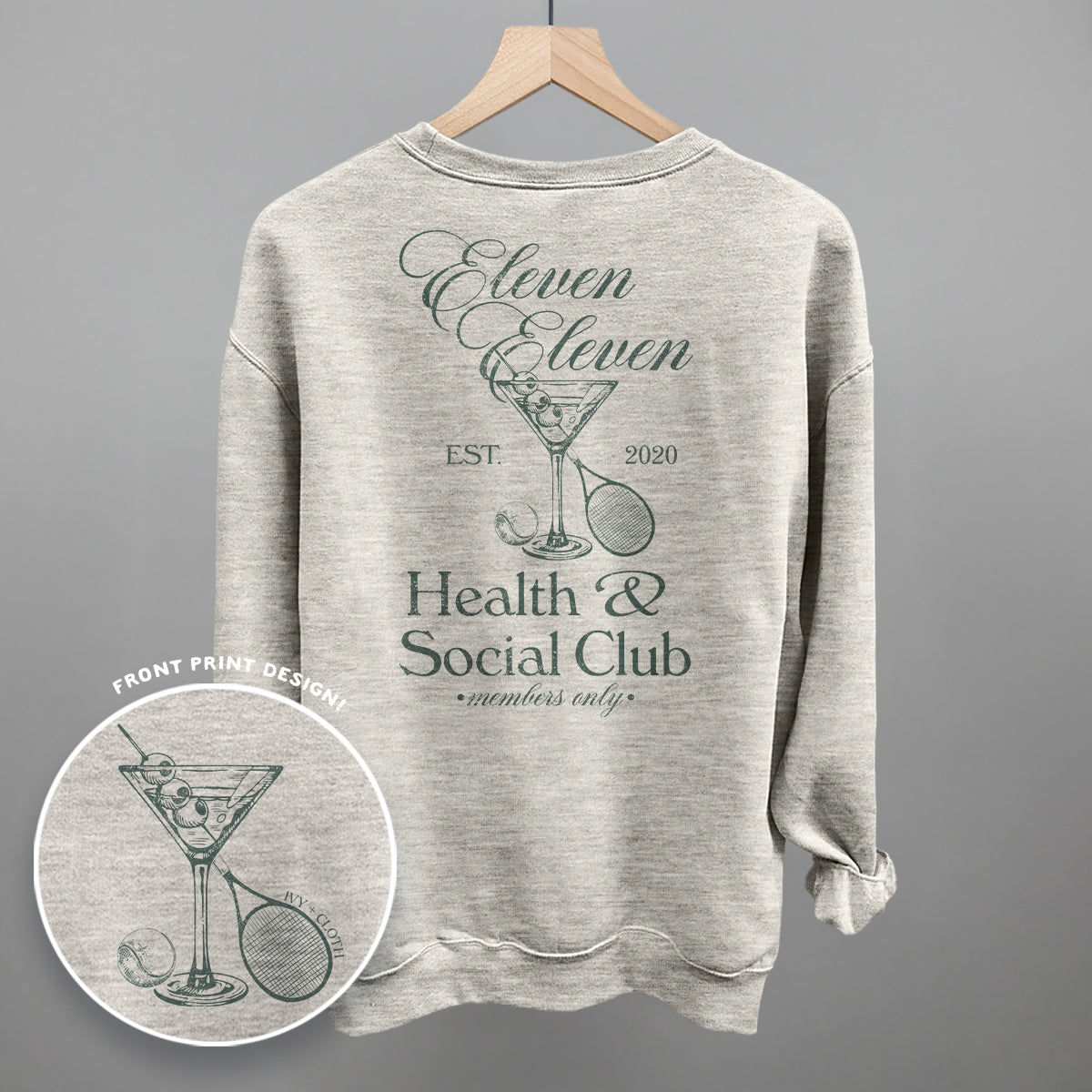Health & Social Club (Back Print) T-Shirts, Hoodie, Sweatshirt | RetroVerseTees.com (Image 4)