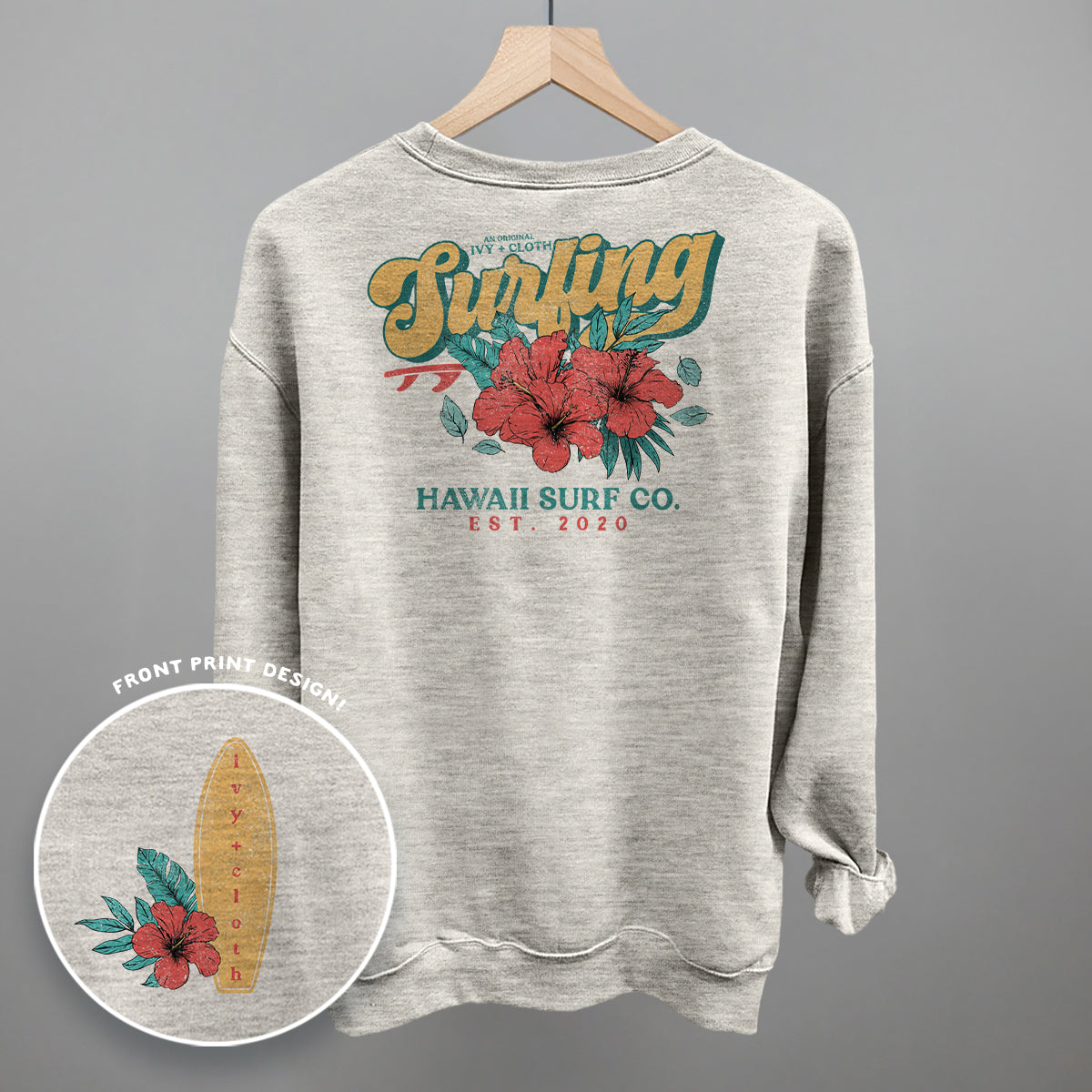 Ivy Surf Club Retro (Back Print) T-Shirts, Hoodie, Sweatshirt | RetroVerseTees.com (Image 3)