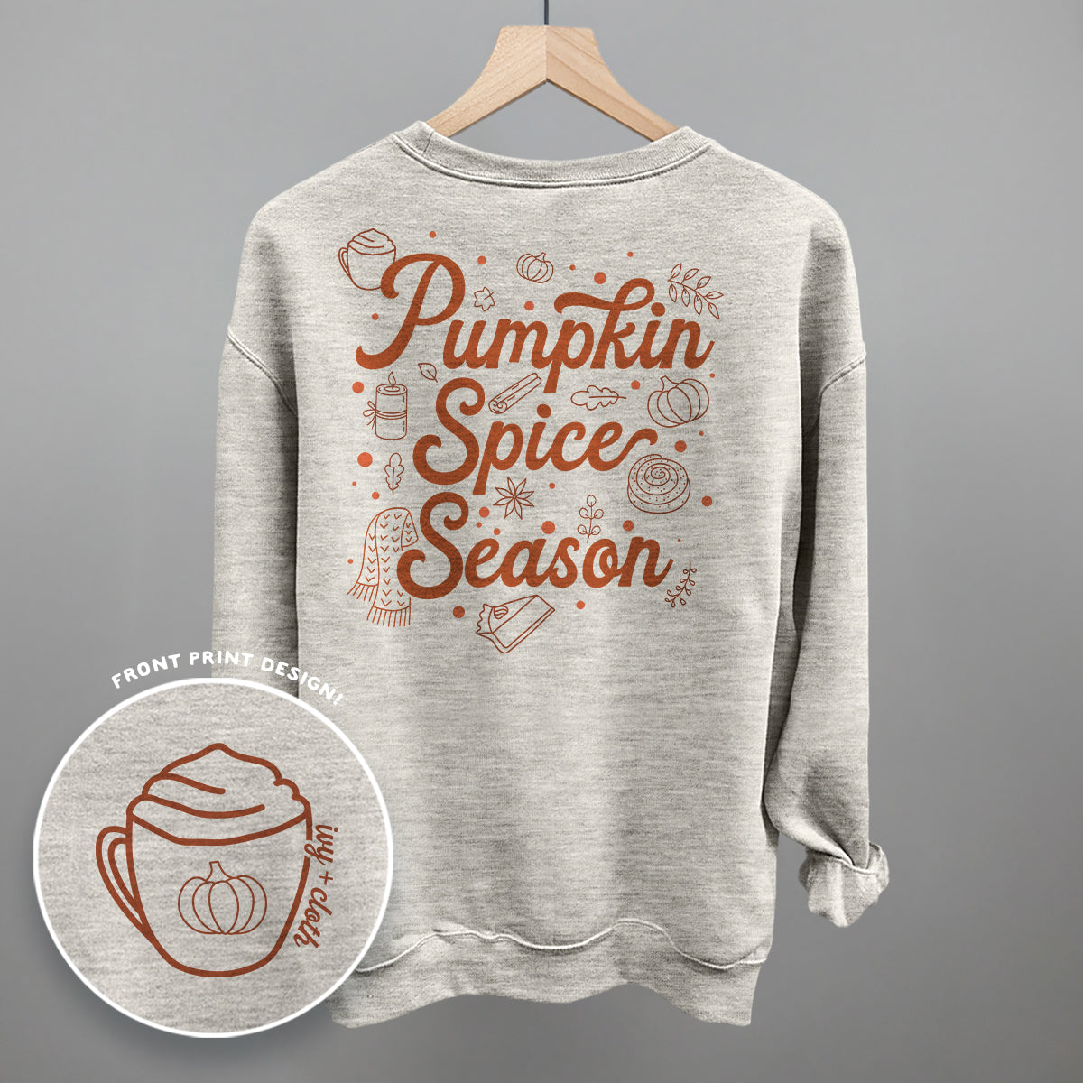 Pumpkin Spice Season Doodles (Back Print) T-Shirts, Hoodie, Sweatshirt | RetroVerseTees.com (Image 5)