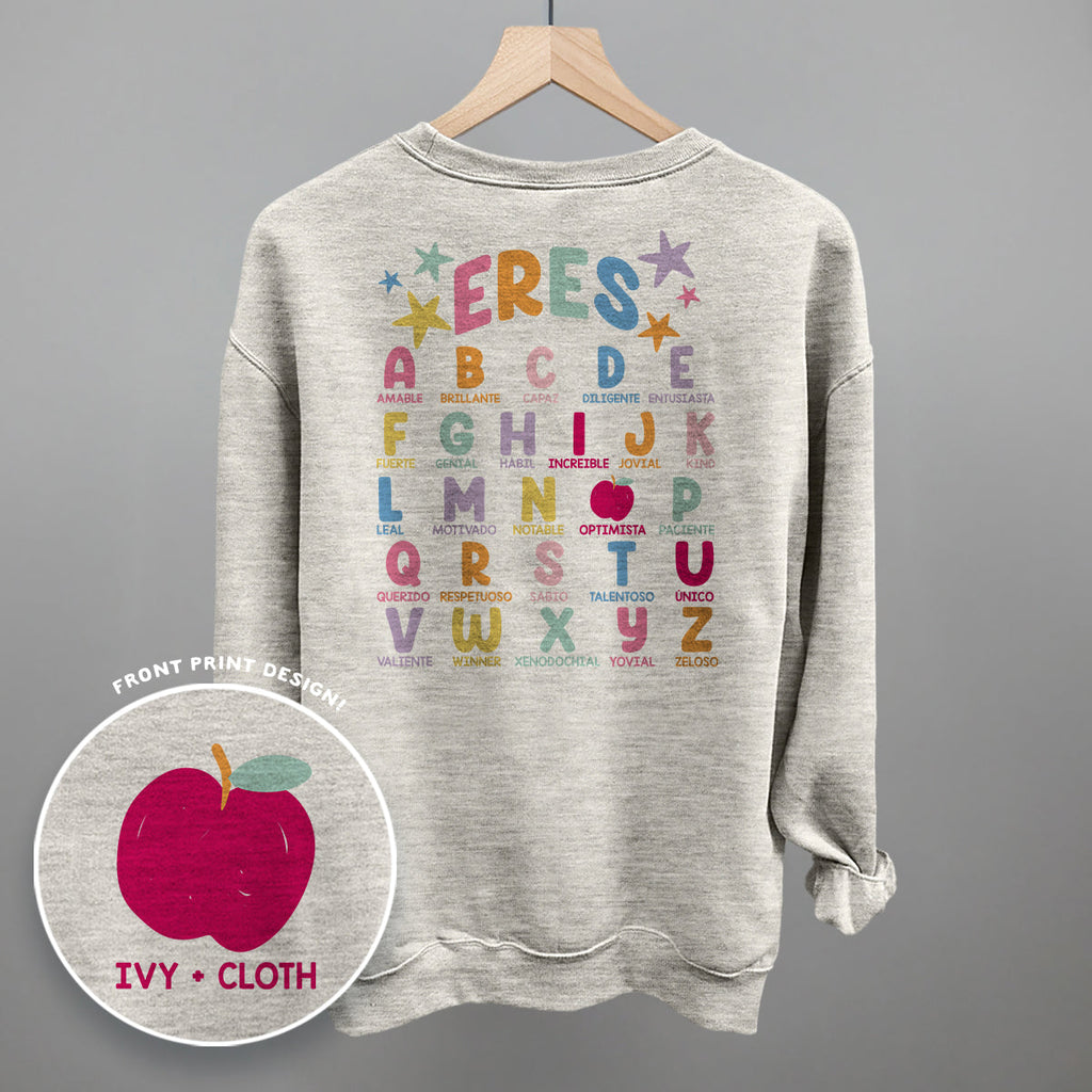 Eres (You Are) Alphabet Spanish (Back Print) T-Shirts, Hoodie, Sweatshirt | RetroVerseTees.com (Image 5)