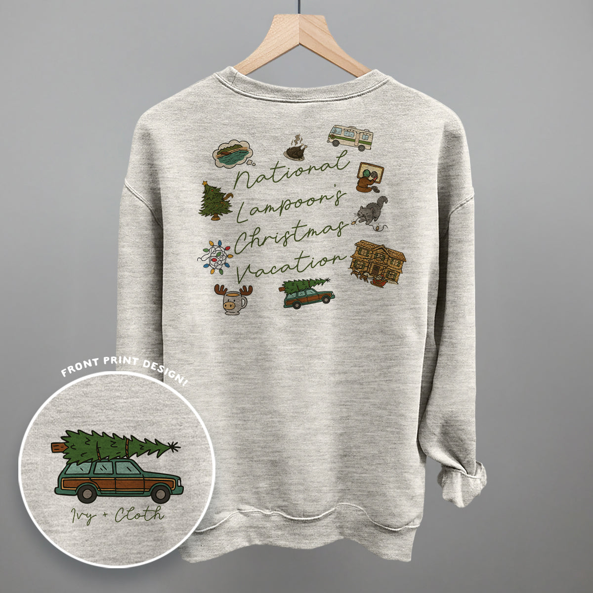 National Lampoon Christmas Doodles (Back Print) T-Shirts, Hoodie, Sweatshirt | RetroVerseTees.com (Image 3)