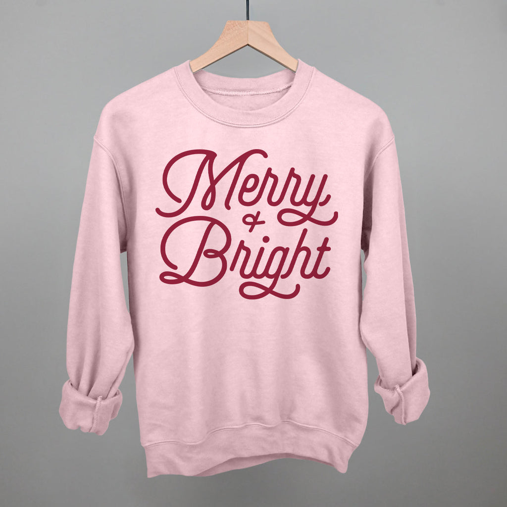 Merry And Bright (Monoline Script) T-Shirts, Hoodie, Sweatshirt | RetroVerseTees.com (Image 5)