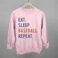 Eat Sleep Baseball Repeat T-Shirts, Hoodie, Sweatshirt | RetroVerseTees.com (Image 1)