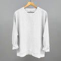 White Oversized Corded Crew T-Shirts, Hoodie, Sweatshirt | RetroVerseTees.com (Image 1)