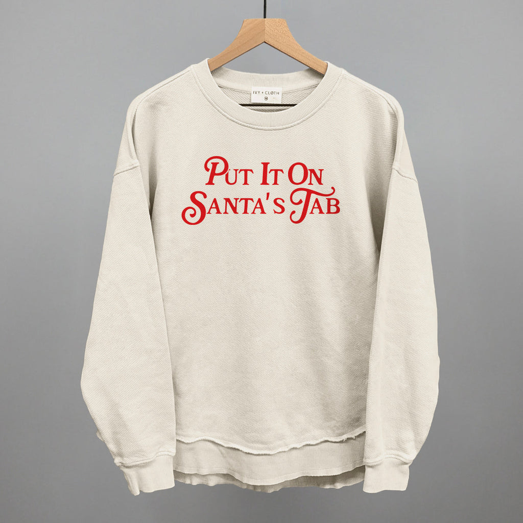 Put It On Santa's Tab (Red) T-Shirts, Hoodie, Sweatshirt | RetroVerseTees.com (Image 5)