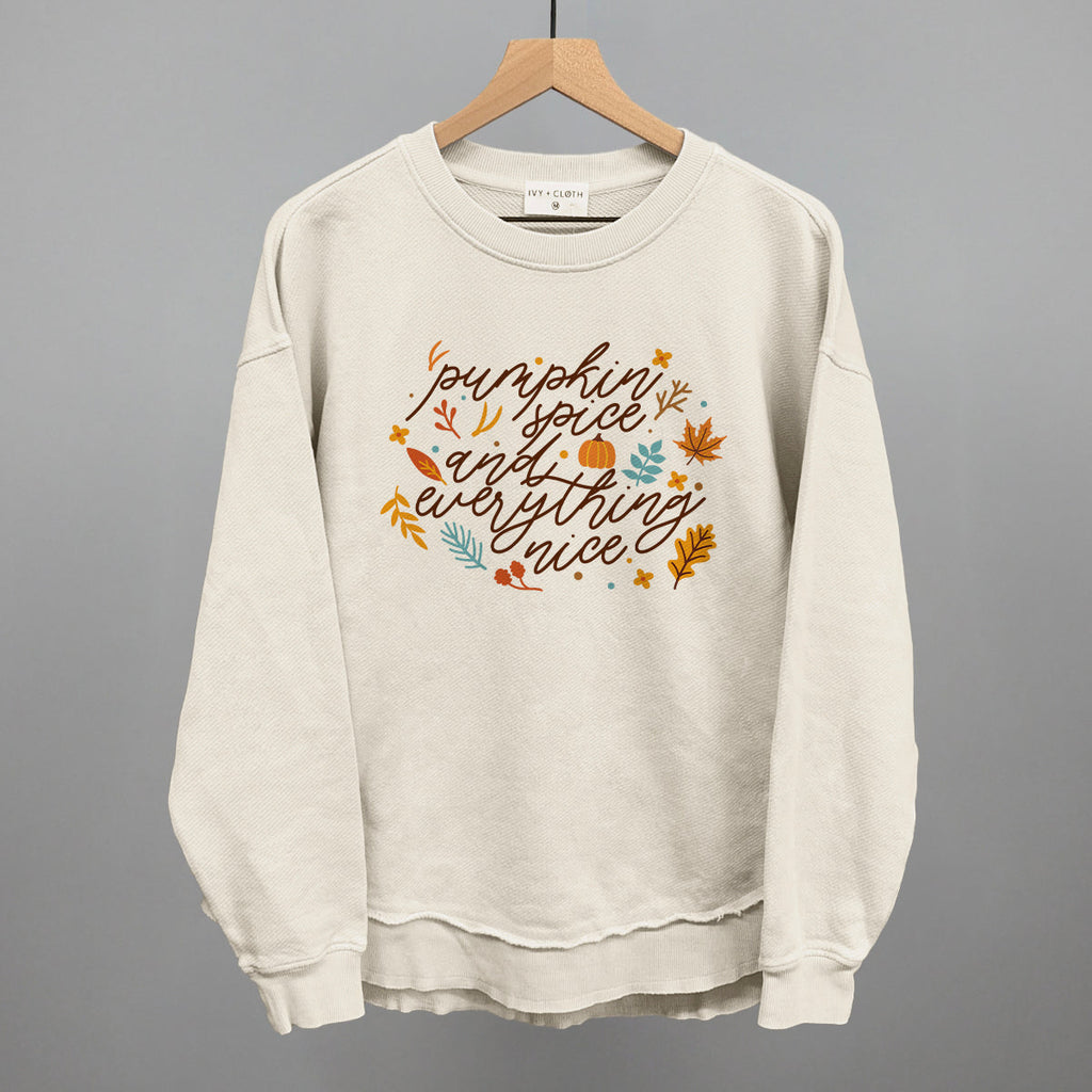 Pumpkin Spice And Everything Nice Script T-Shirts, Hoodie, Sweatshirt | RetroVerseTees.com (Image 5)