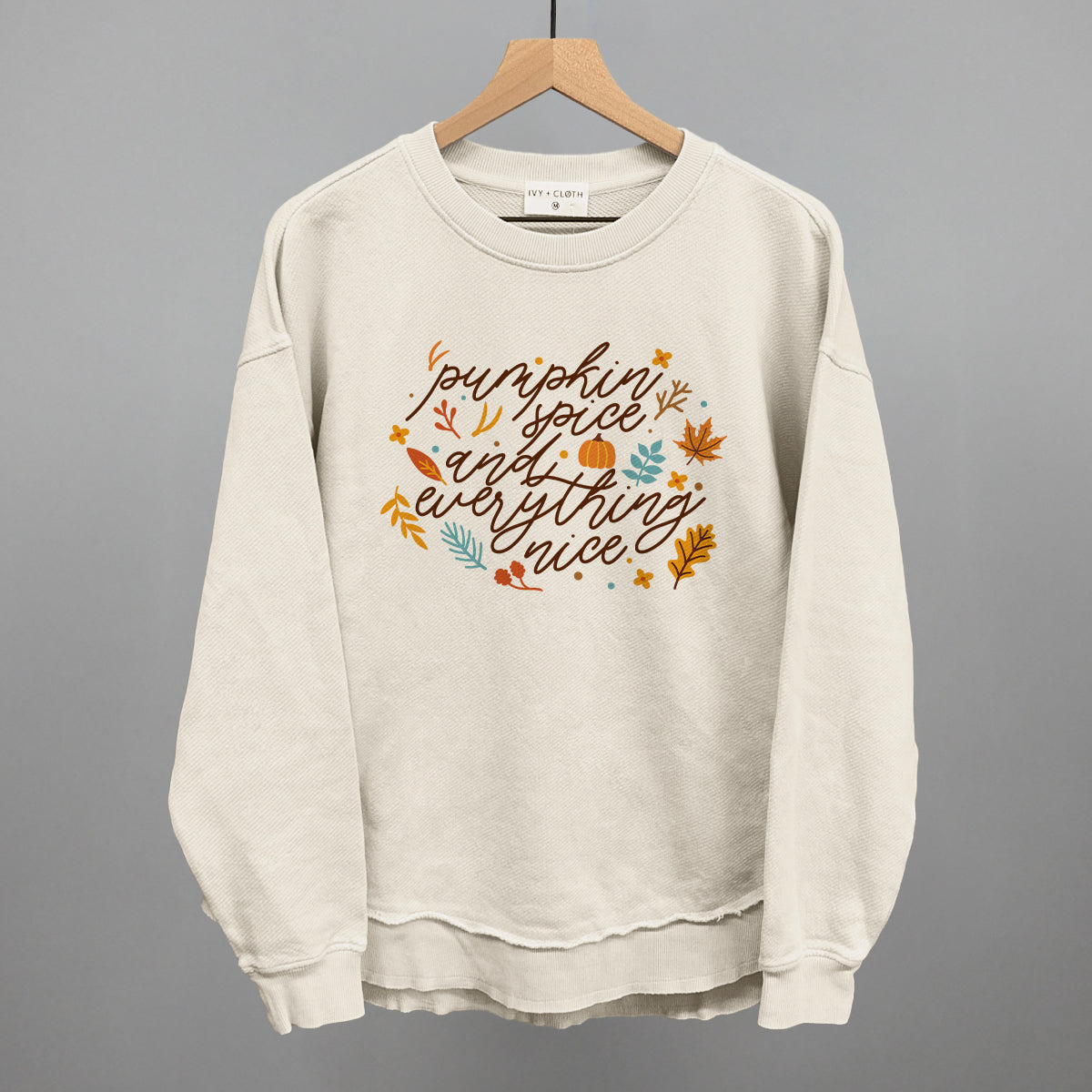 Pumpkin Spice And Everything Nice Script T-Shirts, Hoodie, Sweatshirt | RetroVerseTees.com (Image 5)