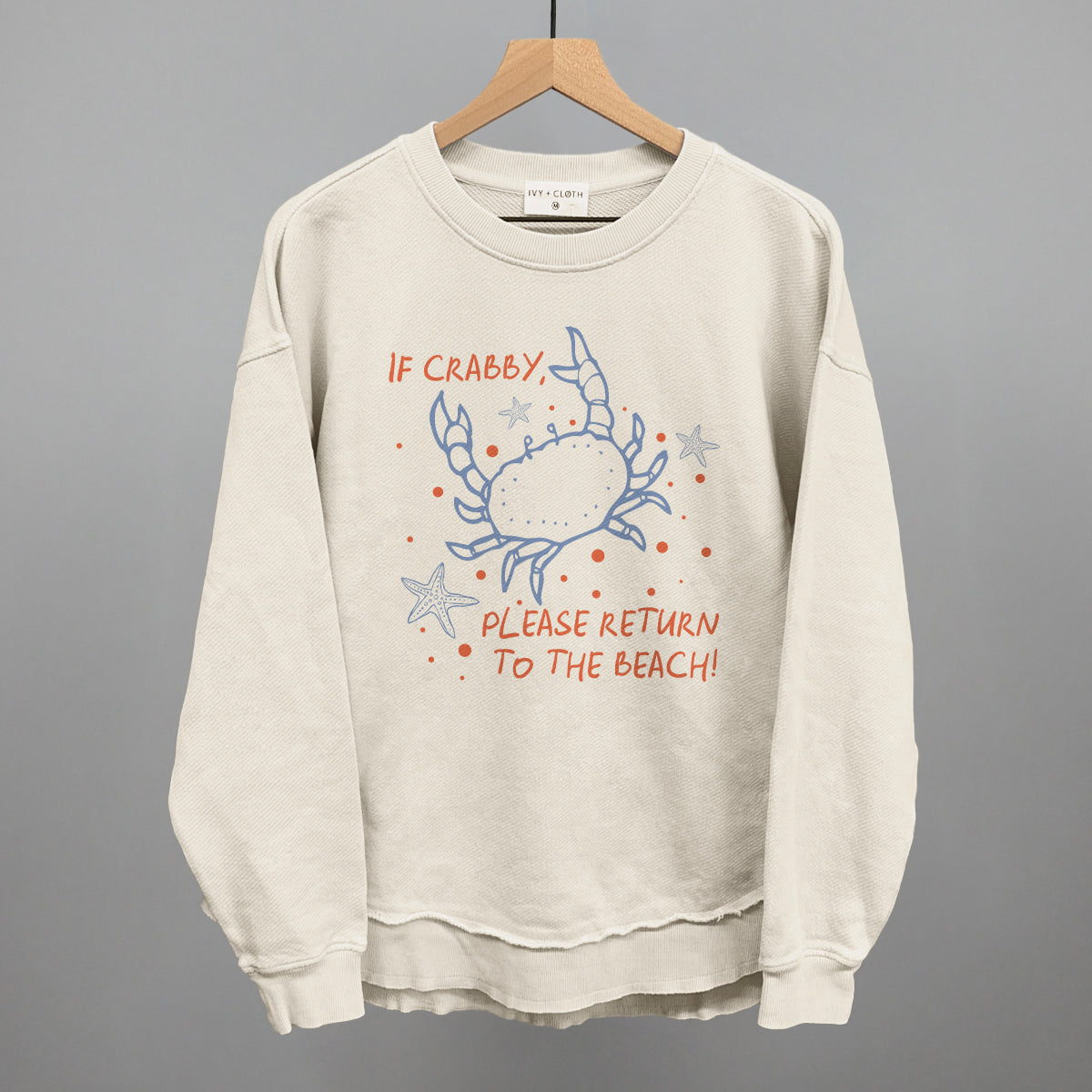 If Crabby, Please Return To The Beach T-Shirts, Hoodie, Sweatshirt | RetroVerseTees.com (Image 1)