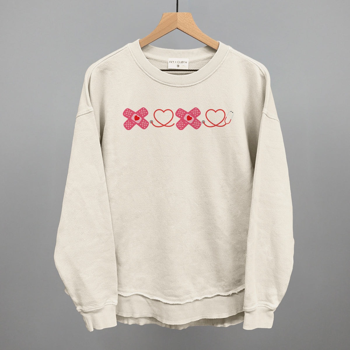 XOXO (Stethoscope + Bandages) T-Shirts, Hoodie, Sweatshirt | RetroVerseTees.com (Image 4)