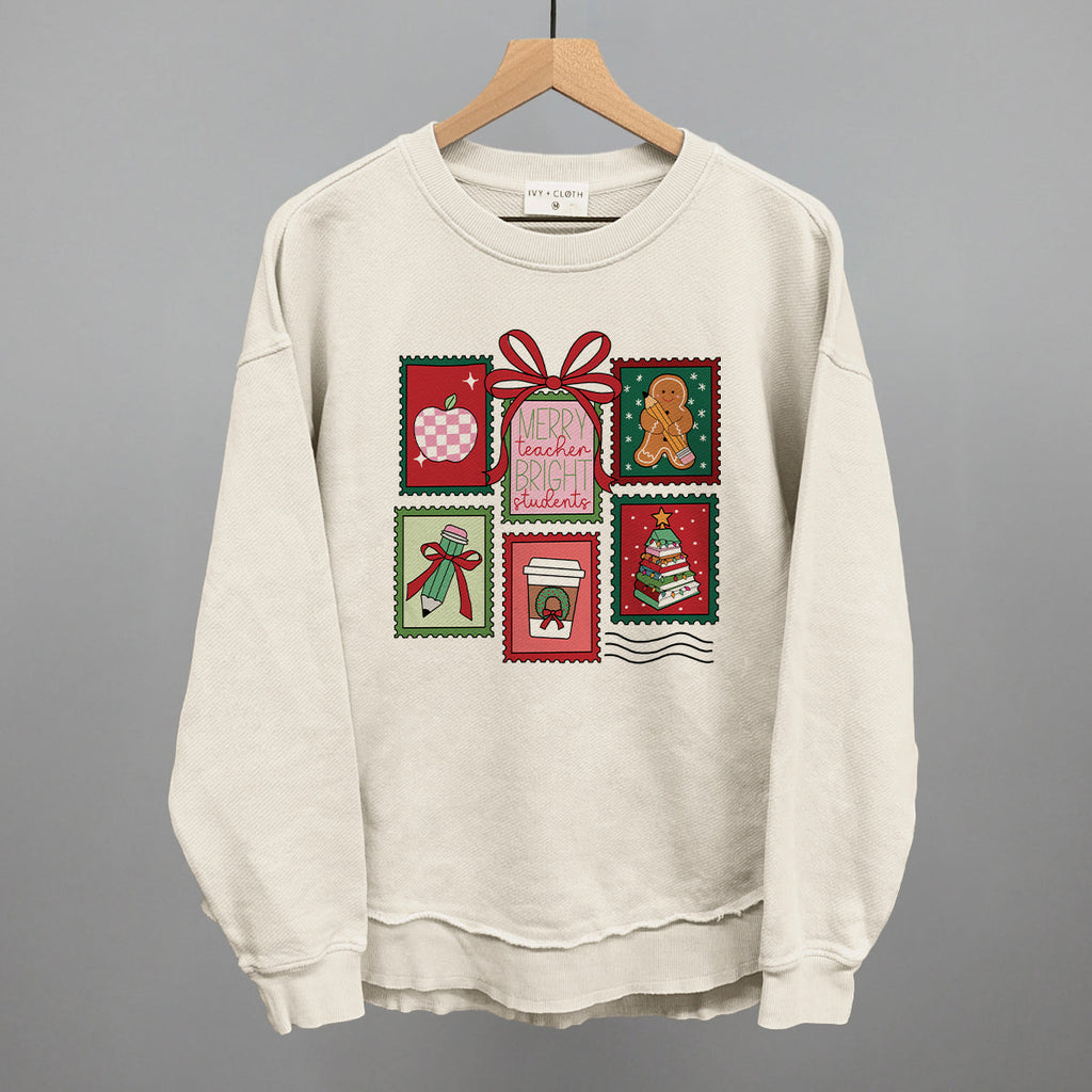 Christmas Teacher Stamps T-Shirts, Hoodie, Sweatshirt | RetroVerseTees.com (Image 5)