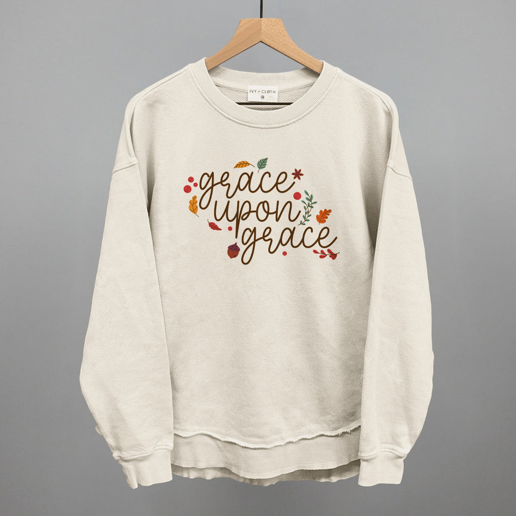 Grace Upon Grace Leaves T-Shirts, Hoodie, Sweatshirt | RetroVerseTees.com (Image 1)