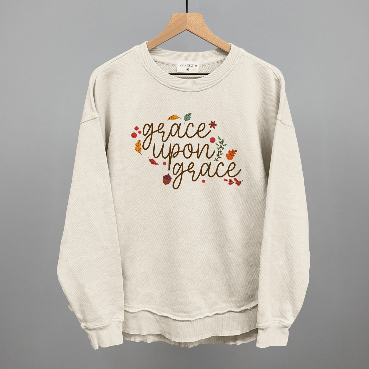 Grace Upon Grace Leaves T-Shirts, Hoodie, Sweatshirt | RetroVerseTees.com (Image 1)
