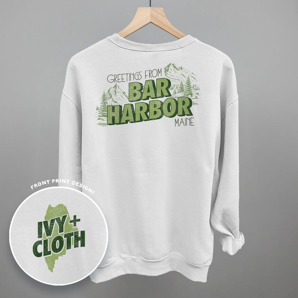 Greetings From Bar Harbor (Back Print) T-Shirts, Hoodie, Sweatshirt | RetroVerseTees.com (Image 5)