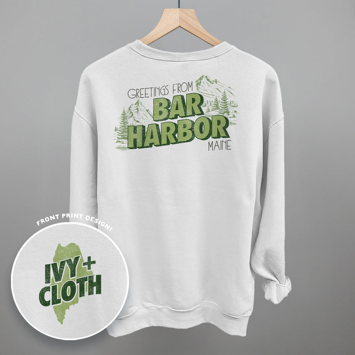 Greetings From Bar Harbor (Back Print) T-Shirts, Hoodie, Sweatshirt | RetroVerseTees.com (Image 5)