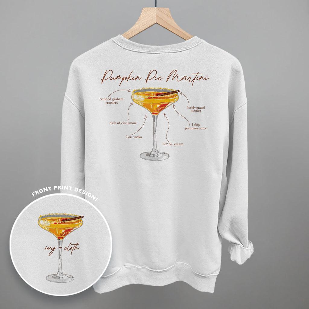 Pumpkin Pie Martini Recipe (Back Print) T-Shirts, Hoodie, Sweatshirt | RetroVerseTees.com (Image 4)