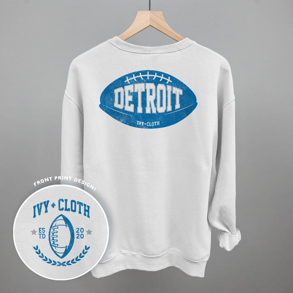 Detroit Football (Back Print) T-Shirts, Hoodie, Sweatshirt | RetroVerseTees.com (Image 4)