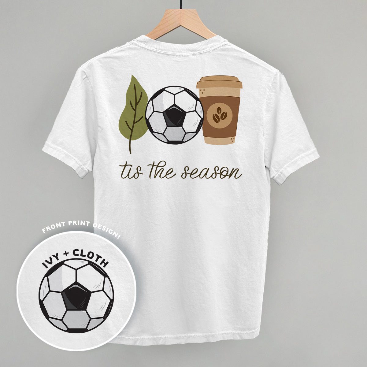 Tis The Season Soccer Doodle (Back Print) T-Shirts, Hoodie, Sweatshirt | RetroVerseTees.com (Image 3)