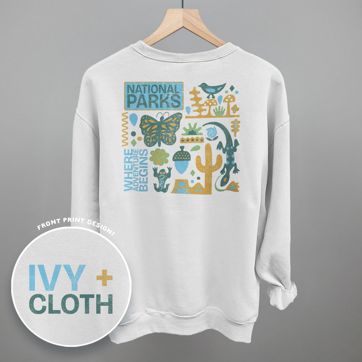 National Parks Doodles (Back Print) T-Shirts, Hoodie, Sweatshirt | RetroVerseTees.com (Image 5)