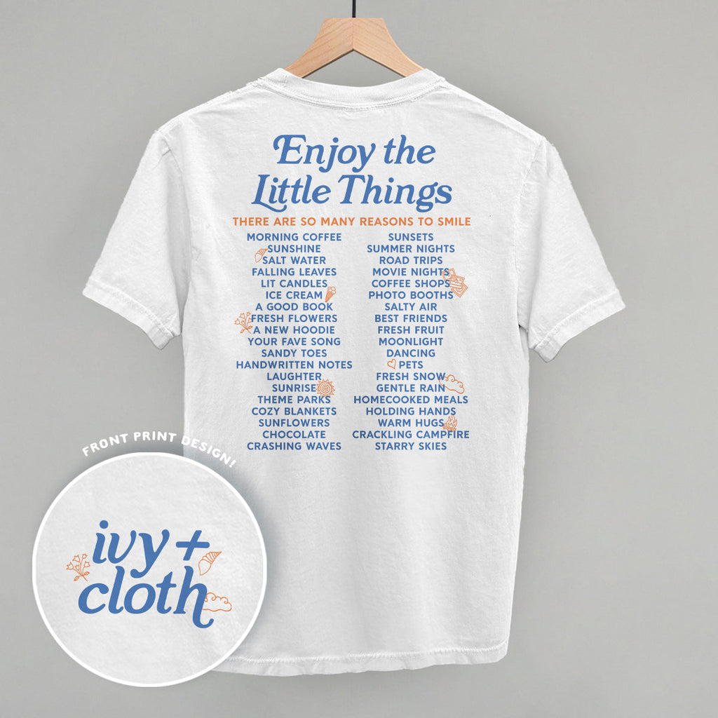 Enjoy The Little Things List (Back Print) T-Shirts, Hoodie, Sweatshirt | RetroVerseTees.com (Image 4)