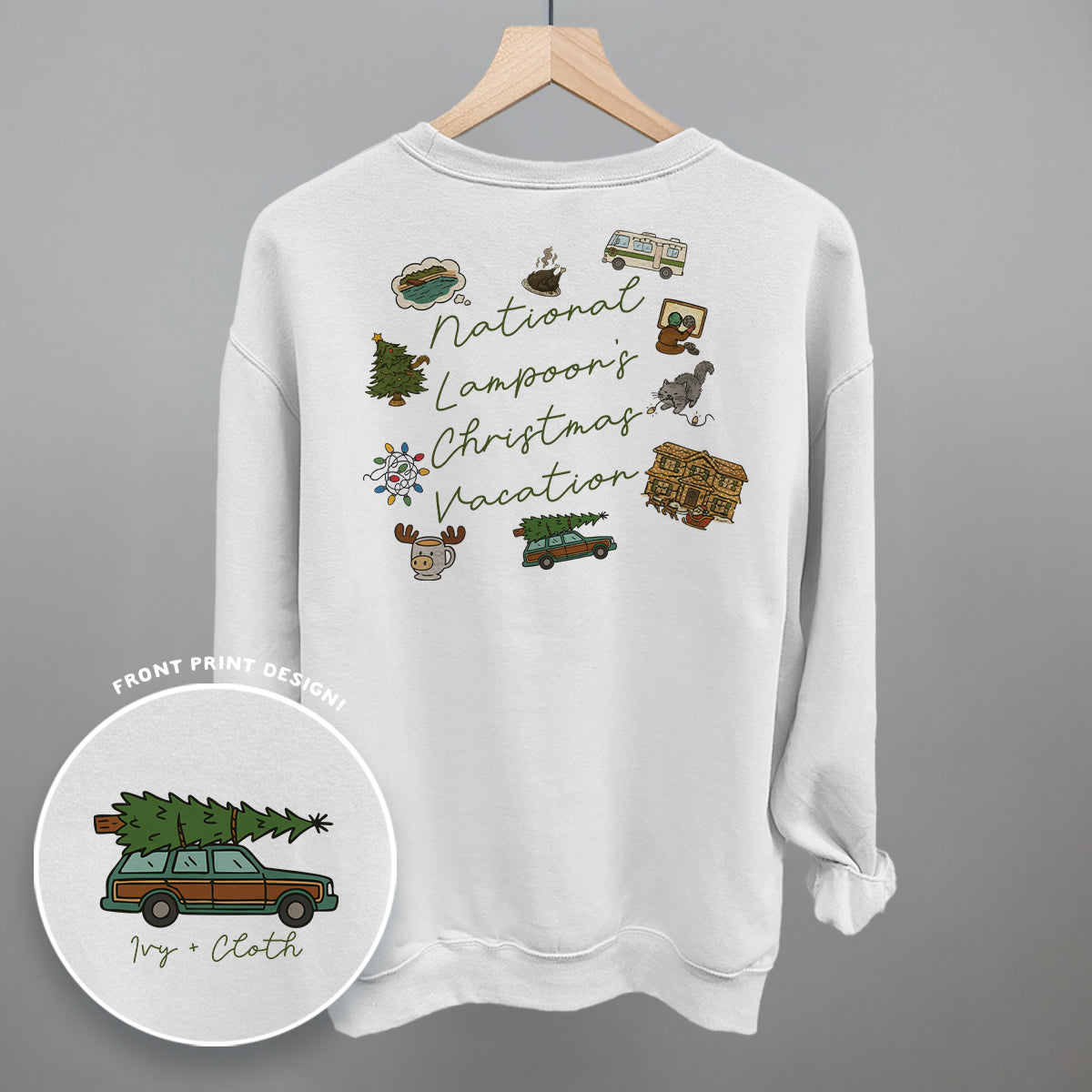 National Lampoon Christmas Doodles (Back Print) T-Shirts, Hoodie, Sweatshirt | RetroVerseTees.com (Image 4)