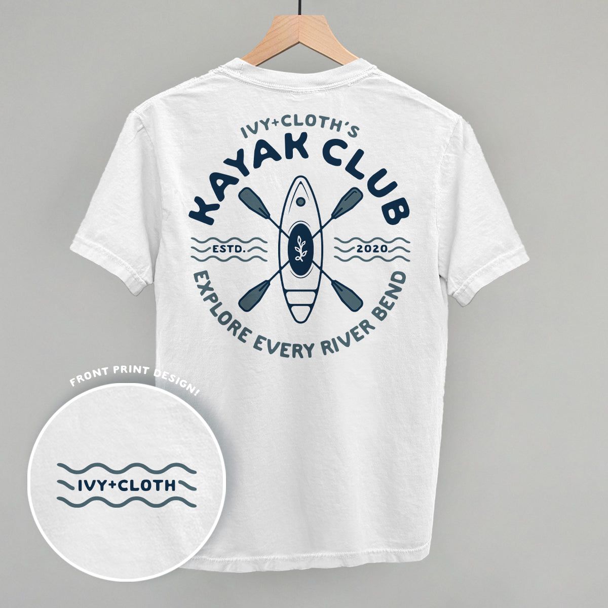 Ivy's Kayak Club (Blue) (Back Print) T-Shirts, Hoodie, Sweatshirt | RetroVerseTees.com (Image 4)