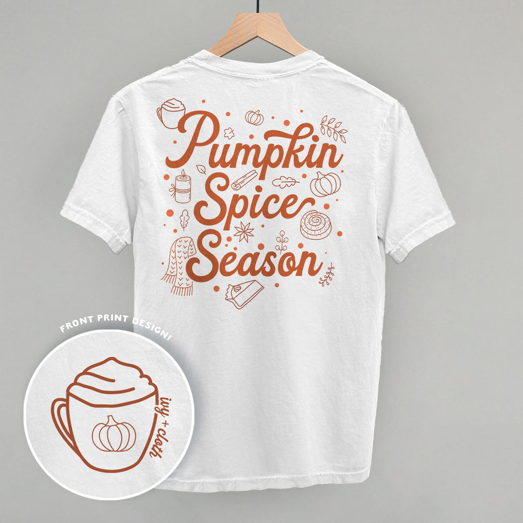 Pumpkin Spice Season Doodles (Back Print) T-Shirts, Hoodie, Sweatshirt | RetroVerseTees.com (Image 3)