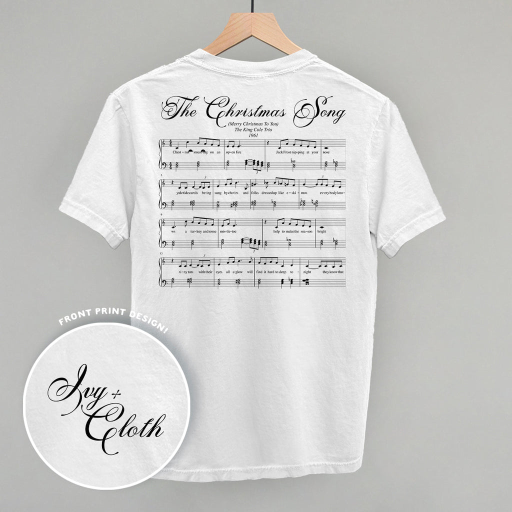 The Christmas Song Sheet Music (Back Print) T-Shirts, Hoodie, Sweatshirt | RetroVerseTees.com (Image 5)