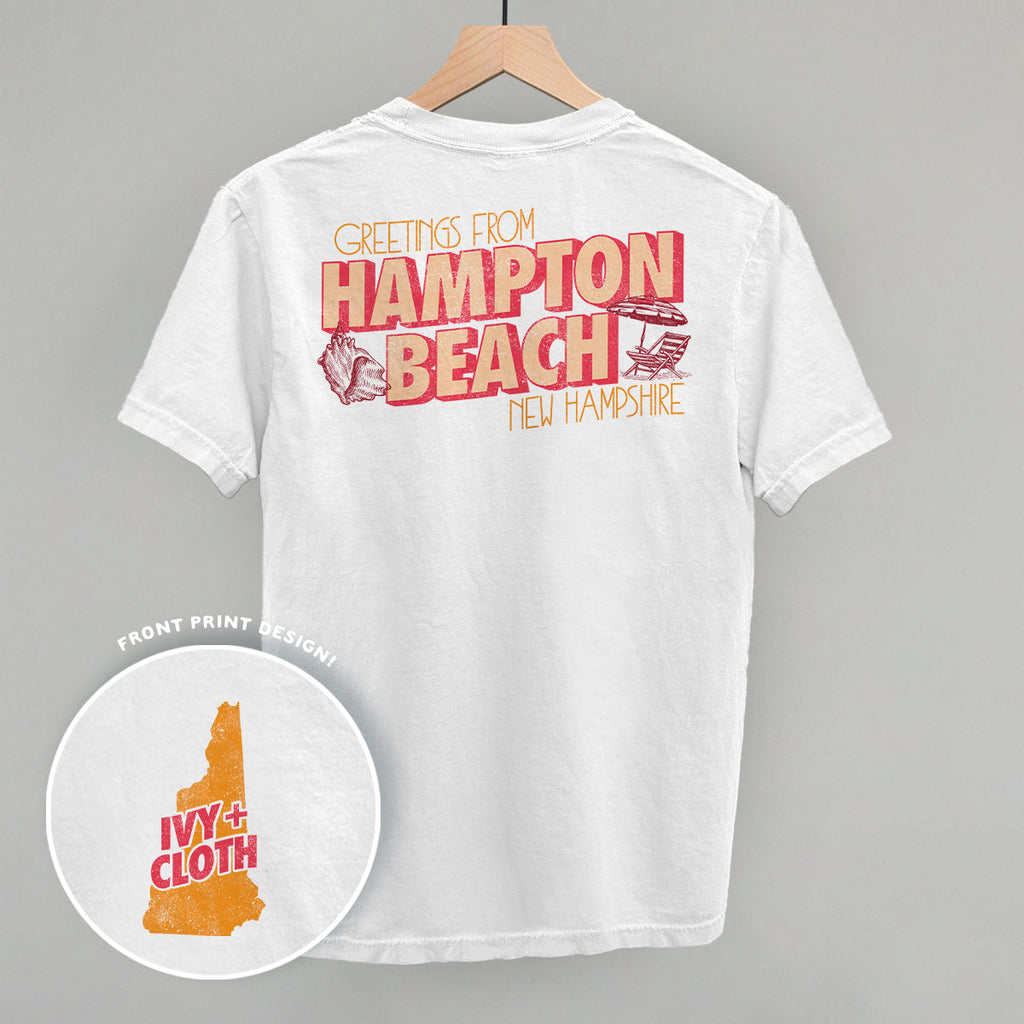 Greetings From Hampton Beach (Back Print) T-Shirts, Hoodie, Sweatshirt | RetroVerseTees.com (Image 2)