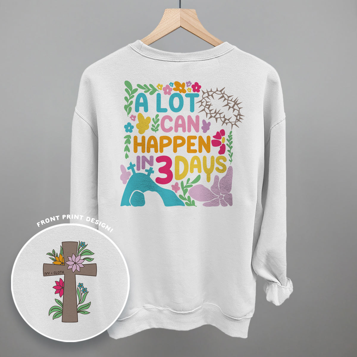 A Lot Can Happen In 3 Days (Back Print) T-Shirts, Hoodie, Sweatshirt | RetroVerseTees.com (Image 4)