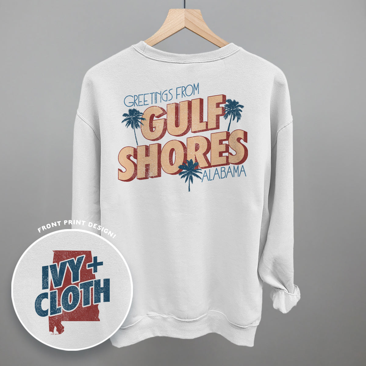 Greetings From Gulf Shores (Back Print) T-Shirts, Hoodie, Sweatshirt | RetroVerseTees.com (Image 3)