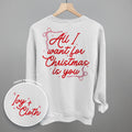 All I Want For Christmas Is You Bows (Back Print) T-Shirts, Hoodie, Sweatshirt | RetroVerseTees.com (Image 1)