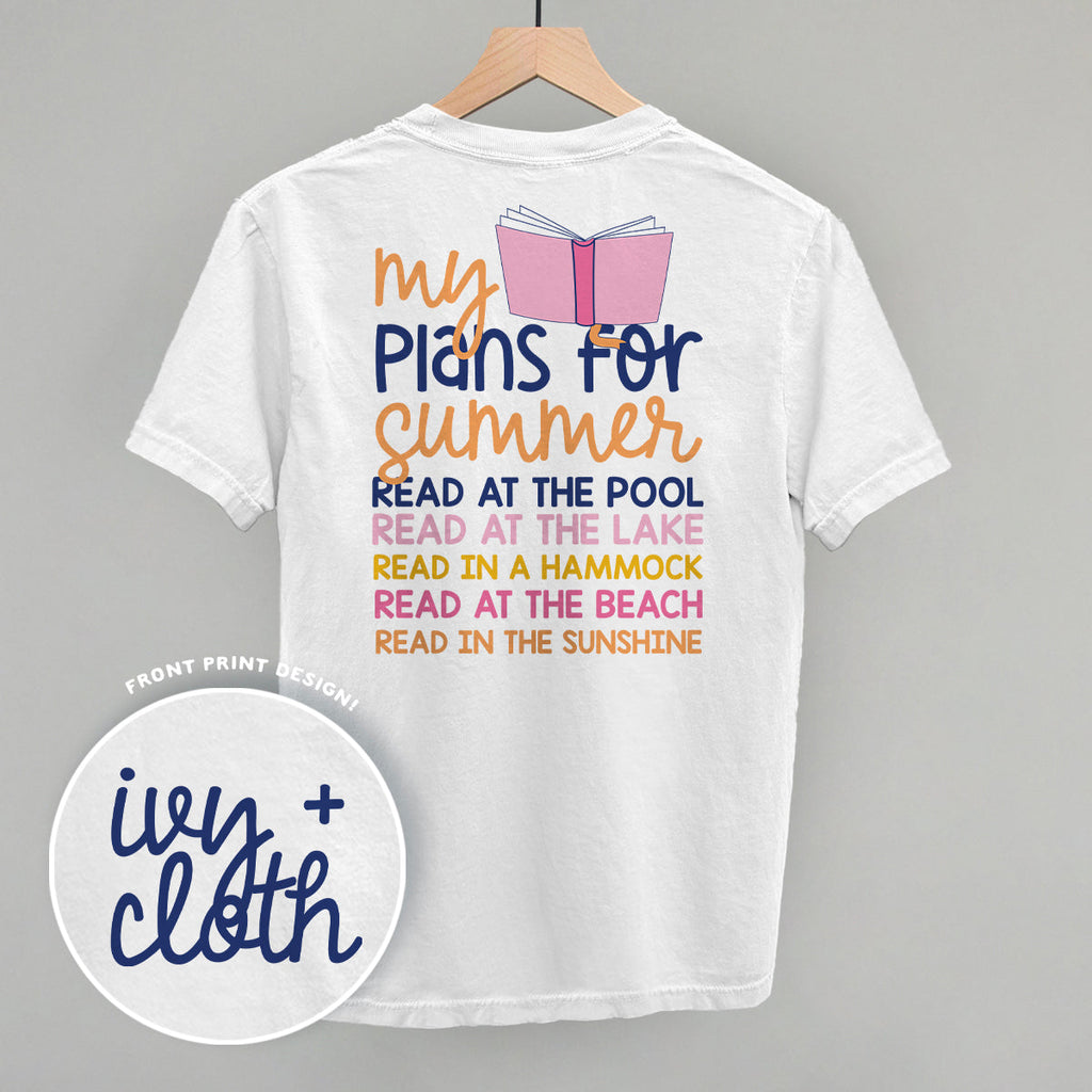 My Reading Plans For Summer (Back Print) T-Shirts, Hoodie, Sweatshirt | RetroVerseTees.com (Image 3)