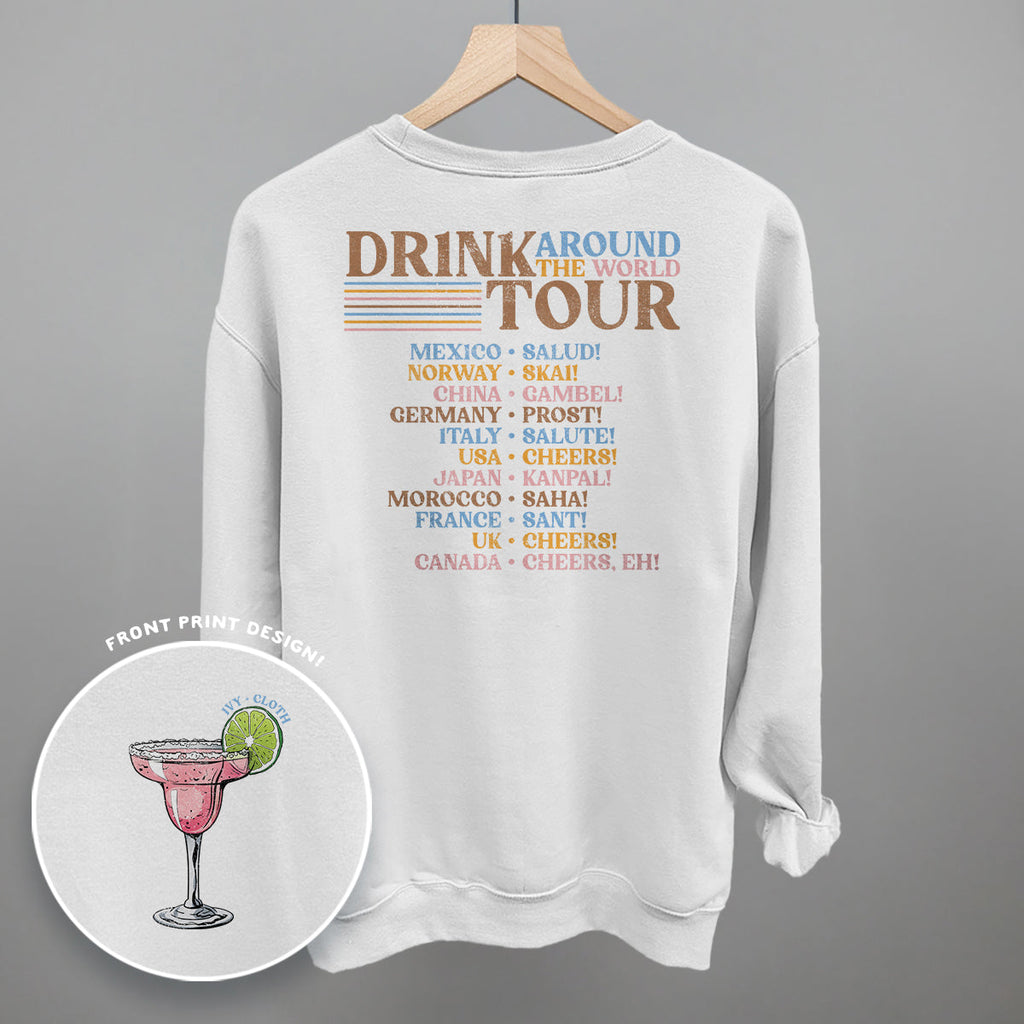 Drink Around The World Tour (Back Print) T-Shirts, Hoodie, Sweatshirt | RetroVerseTees.com (Image 5)