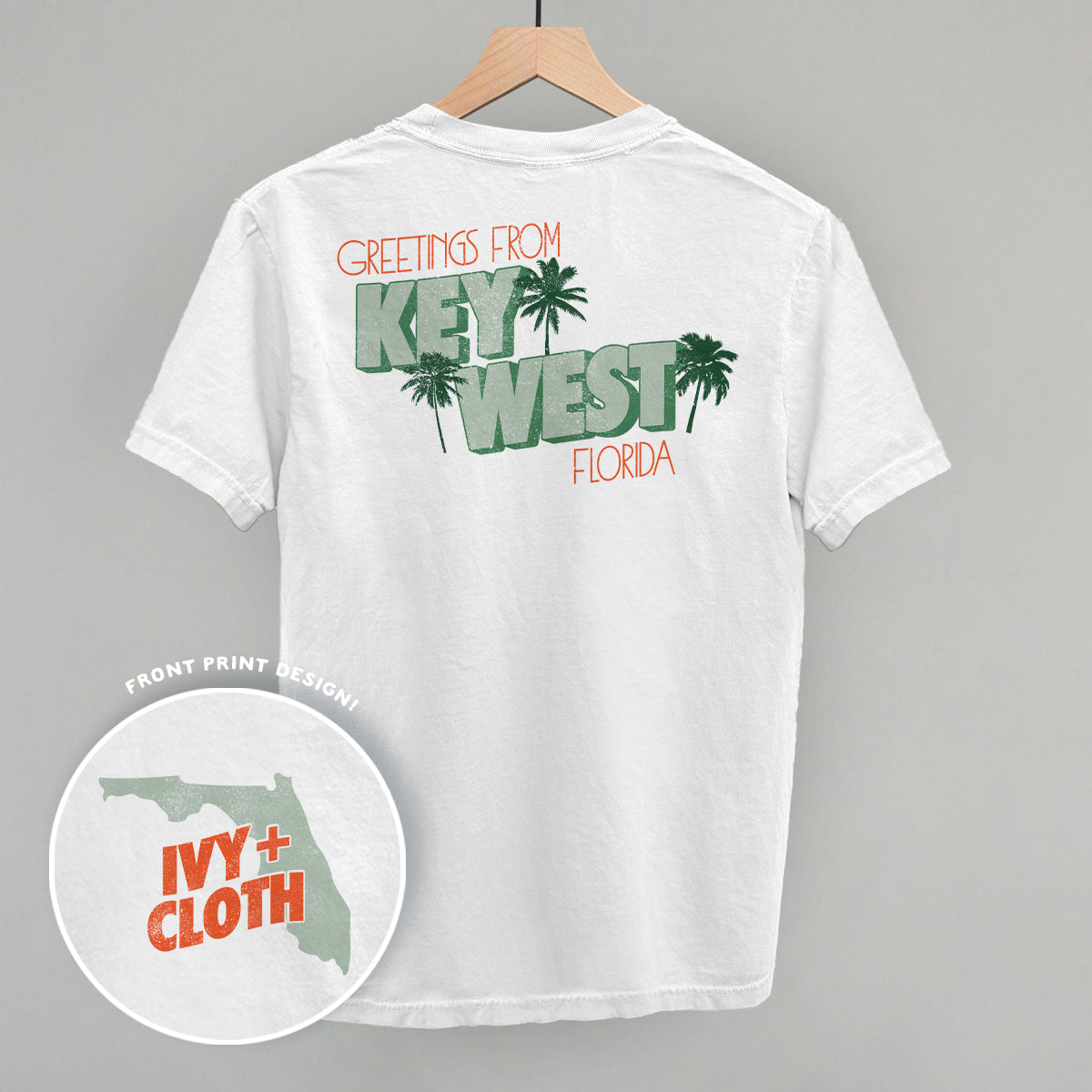 Greetings From Key West (Back Print) T-Shirts, Hoodie, Sweatshirt | RetroVerseTees.com (Image 3)