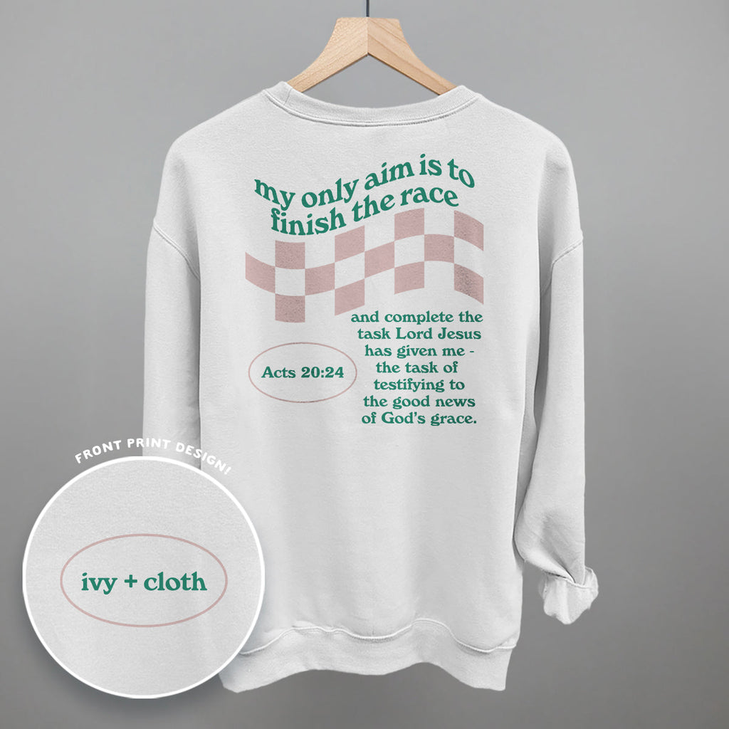 My Only Aim Is To Finish The Race (Back Print) T-Shirts, Hoodie, Sweatshirt | RetroVerseTees.com (Image 4)