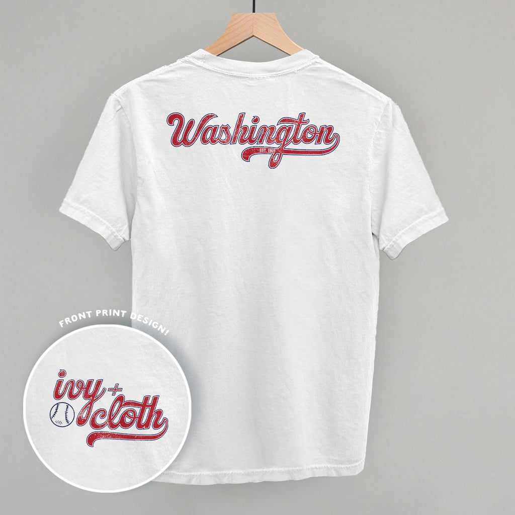 Washington Baseball (Back Print) T-Shirts, Hoodie, Sweatshirt | RetroVerseTees.com (Image 2)