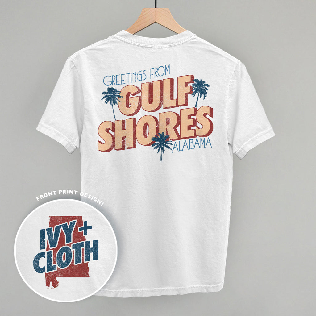 Greetings From Gulf Shores (Back Print) T-Shirts, Hoodie, Sweatshirt | RetroVerseTees.com (Image 2)