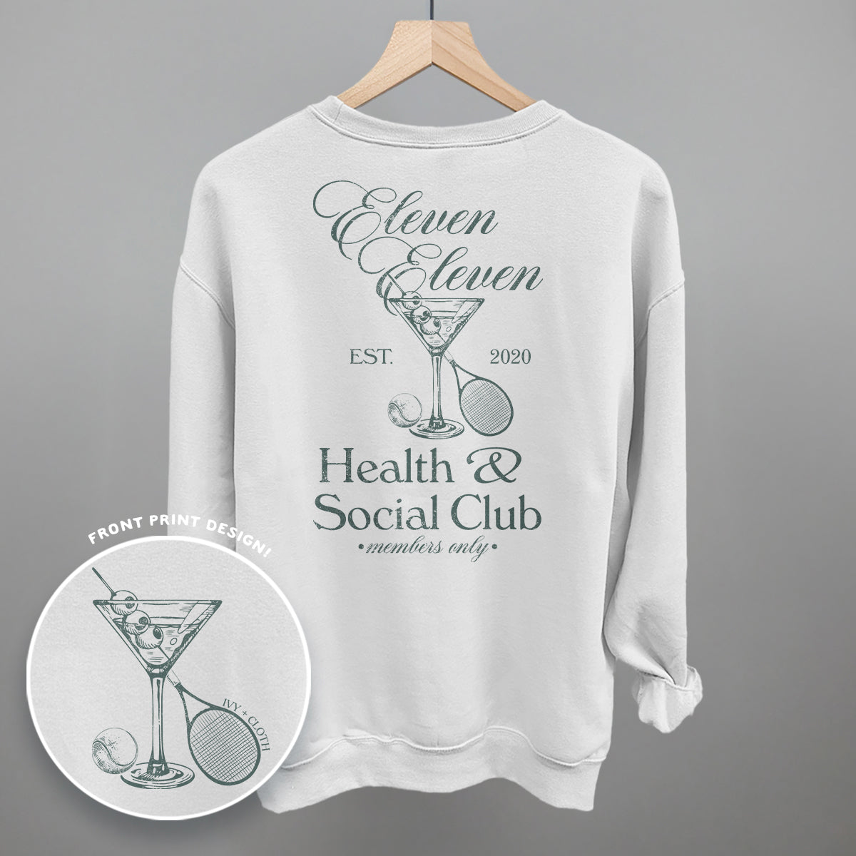 Health & Social Club (Back Print) T-Shirts, Hoodie, Sweatshirt | RetroVerseTees.com (Image 5)